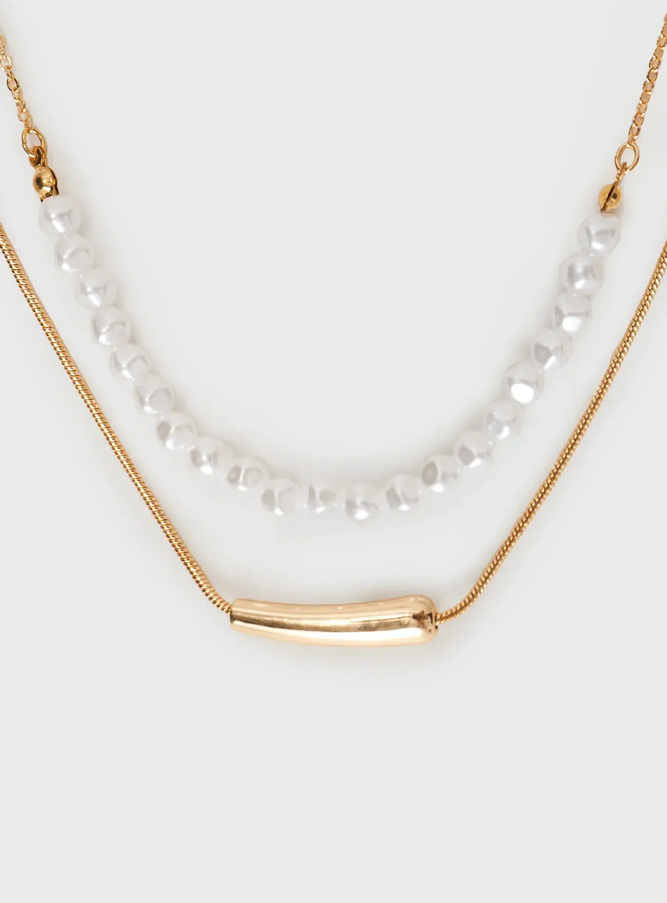JW001 - Pearled Necklace Gold
