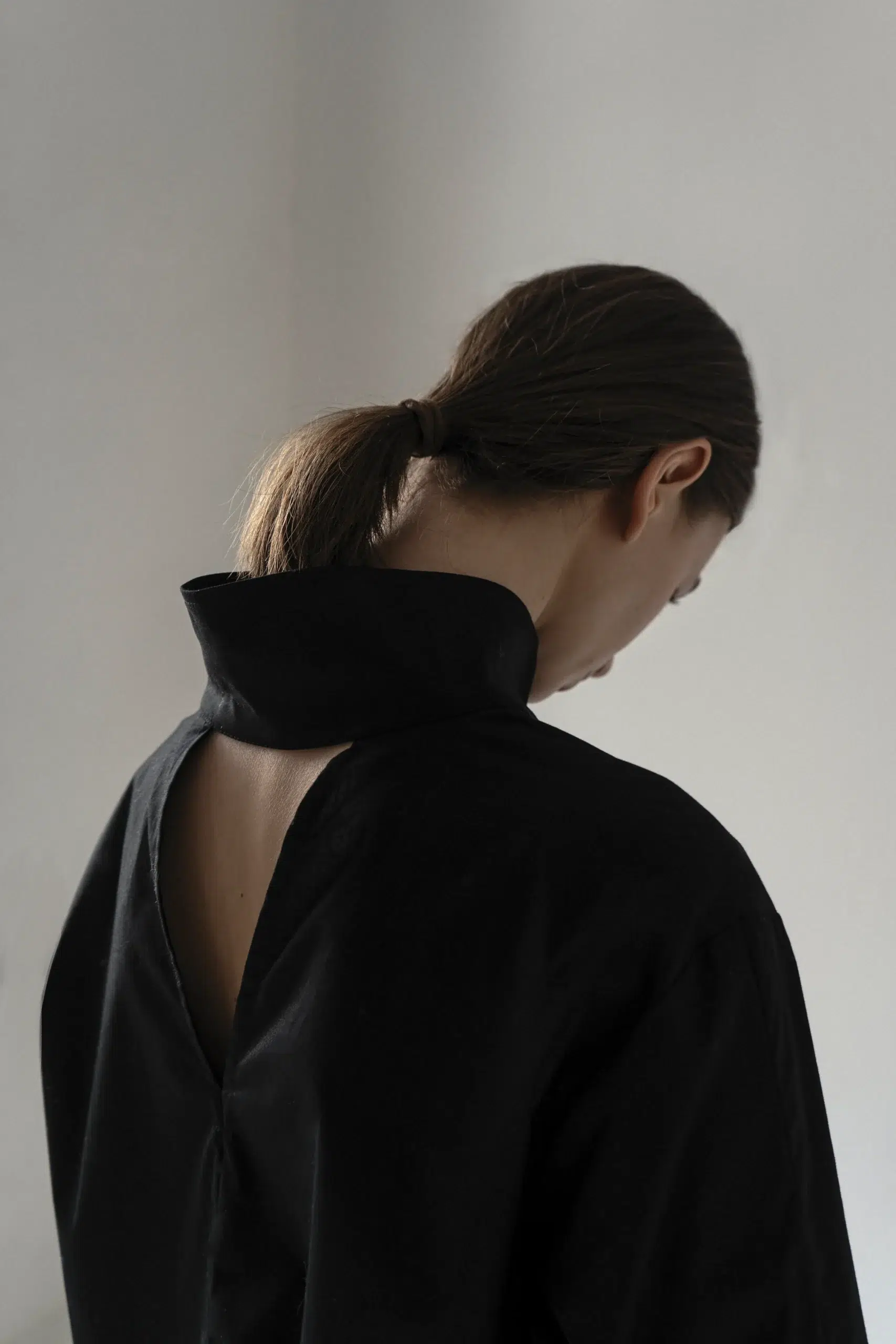 AP001 - Black Deconstructed Shirt
