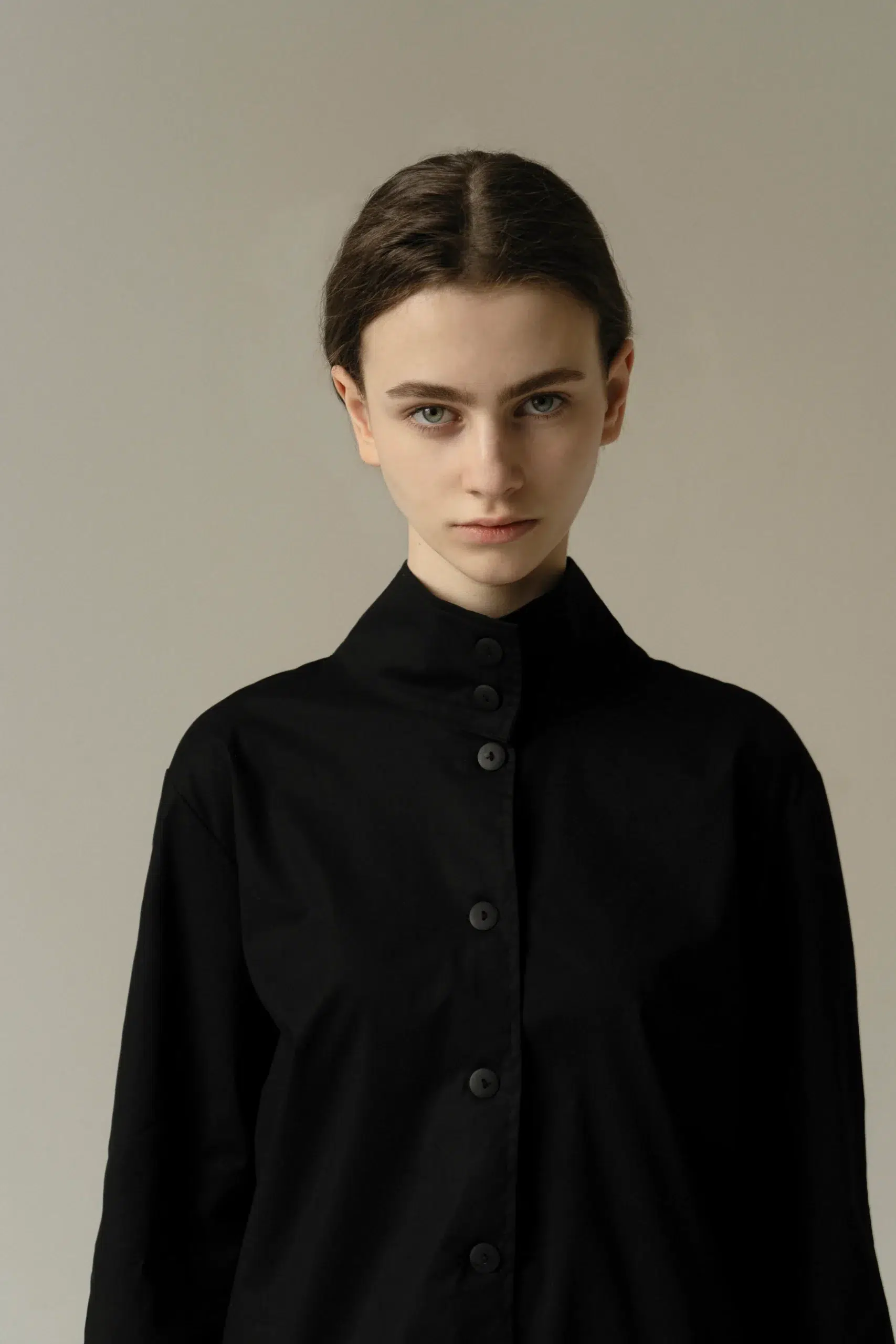 AP001 - Black Deconstructed Shirt