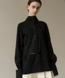 AP001 - Black Deconstructed Shirt